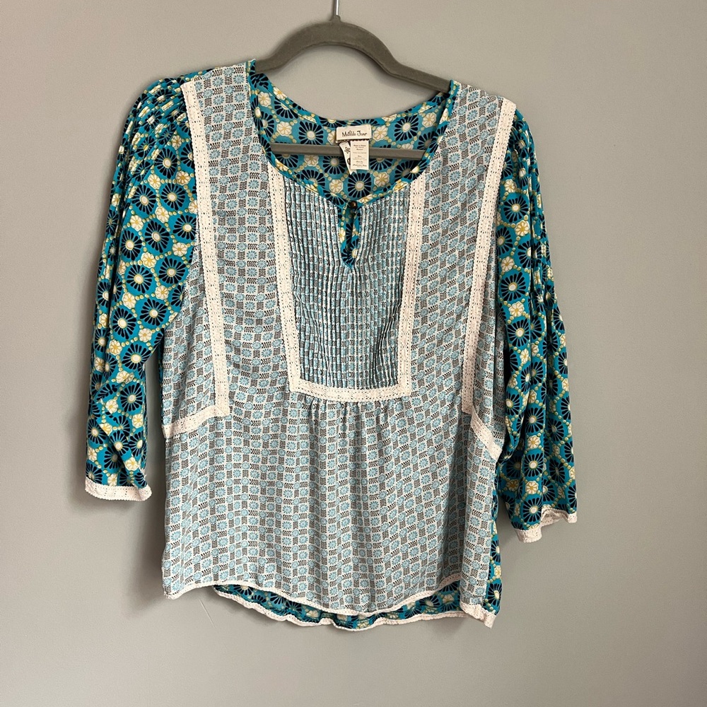 Matilda Jane KALEIDOSCOPE PEASANT Top Medium